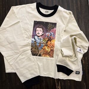 Star Wars Cream and Black, Long Sleeve, Princess Leia and others by Disney NWT